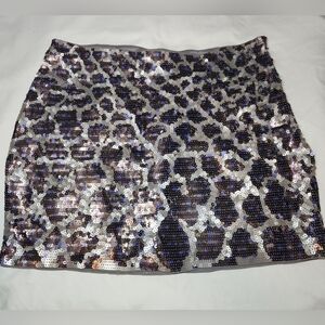 Express Sequin Mini Skirt